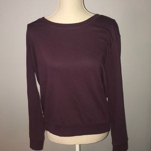 h&m maroon pullover sweater